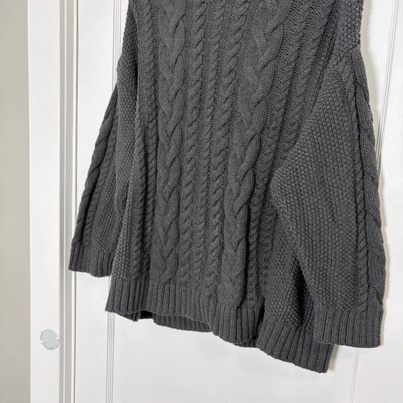 Quince 100% Organic Cotton Oversized Cable Cardigan size medium - Picture 11 of 13
